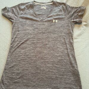 Under Armour Women's Heather brown V-Neck Top